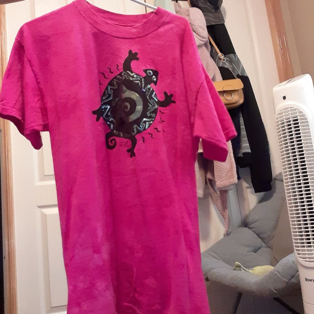 Pink turtle shirt